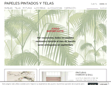 Tablet Screenshot of papelespintadosytelas.com